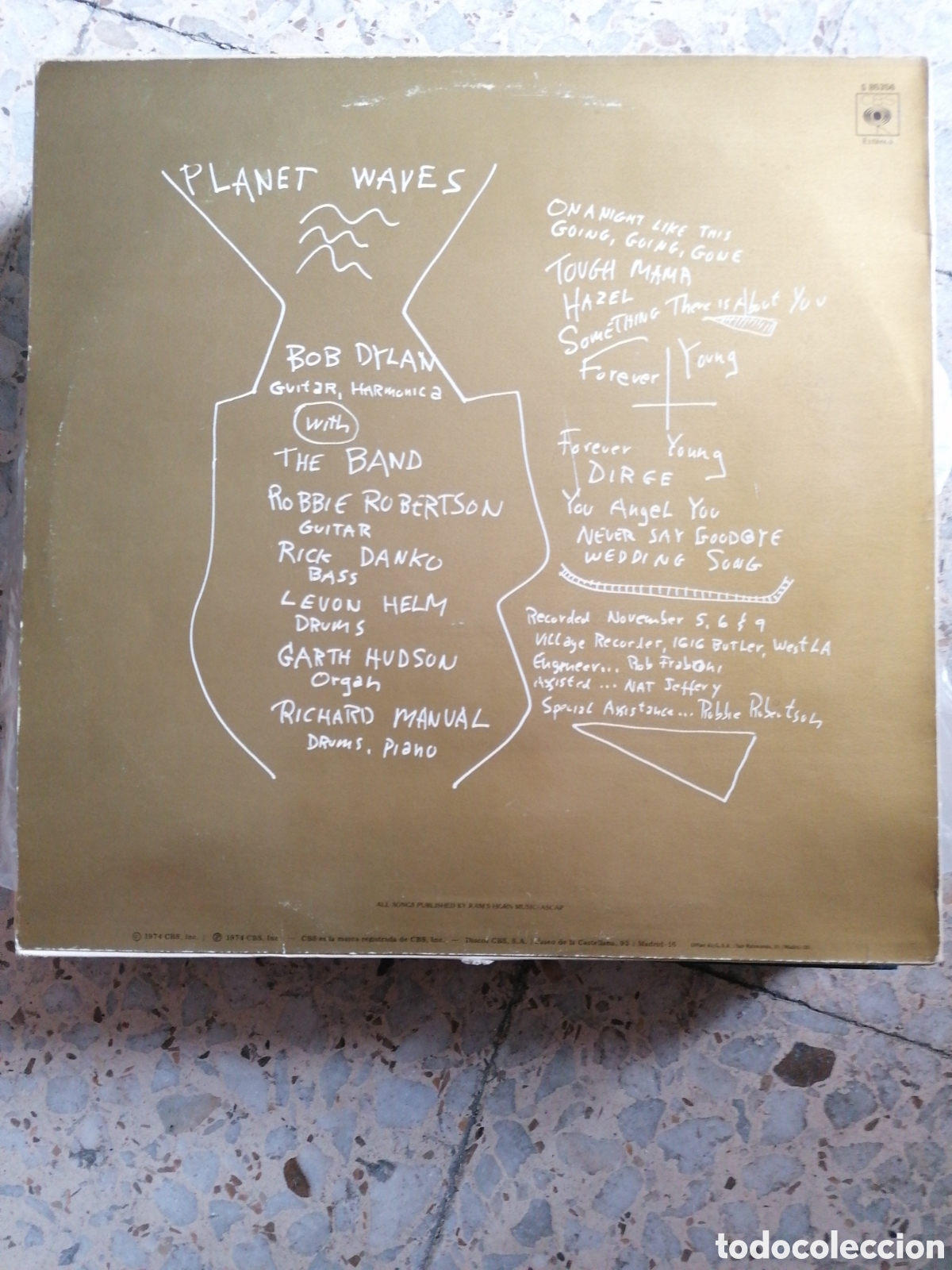Discos de vinilo: LP BOB DYLAN PLANET WAVES 1981 ESPA&Ntilde;A EX - Foto 2