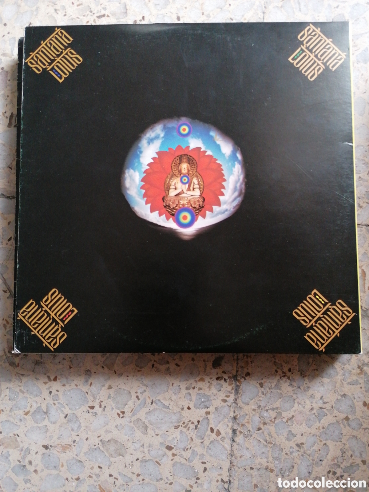 Vinyl-Schallplatten: 3 LP SANTANA LOTUS 1977 ESPA&Ntilde;A CON 2 POSTERS ENCARTES ORIGINALES EX