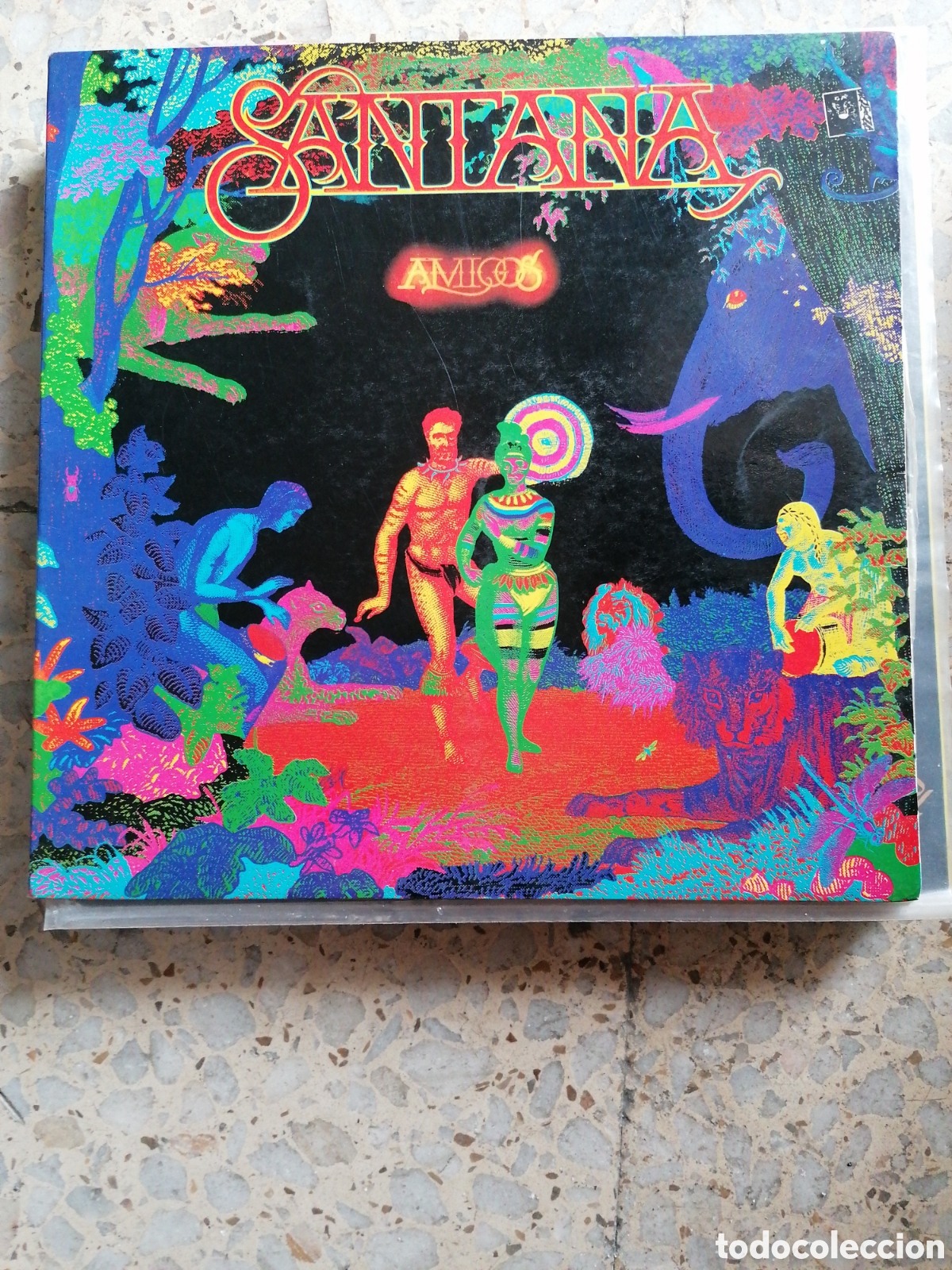 Vinyl-Schallplatten: LP SANTANA AMIGOS 1976 ESPA&Ntilde;A PORTADA DOBLE