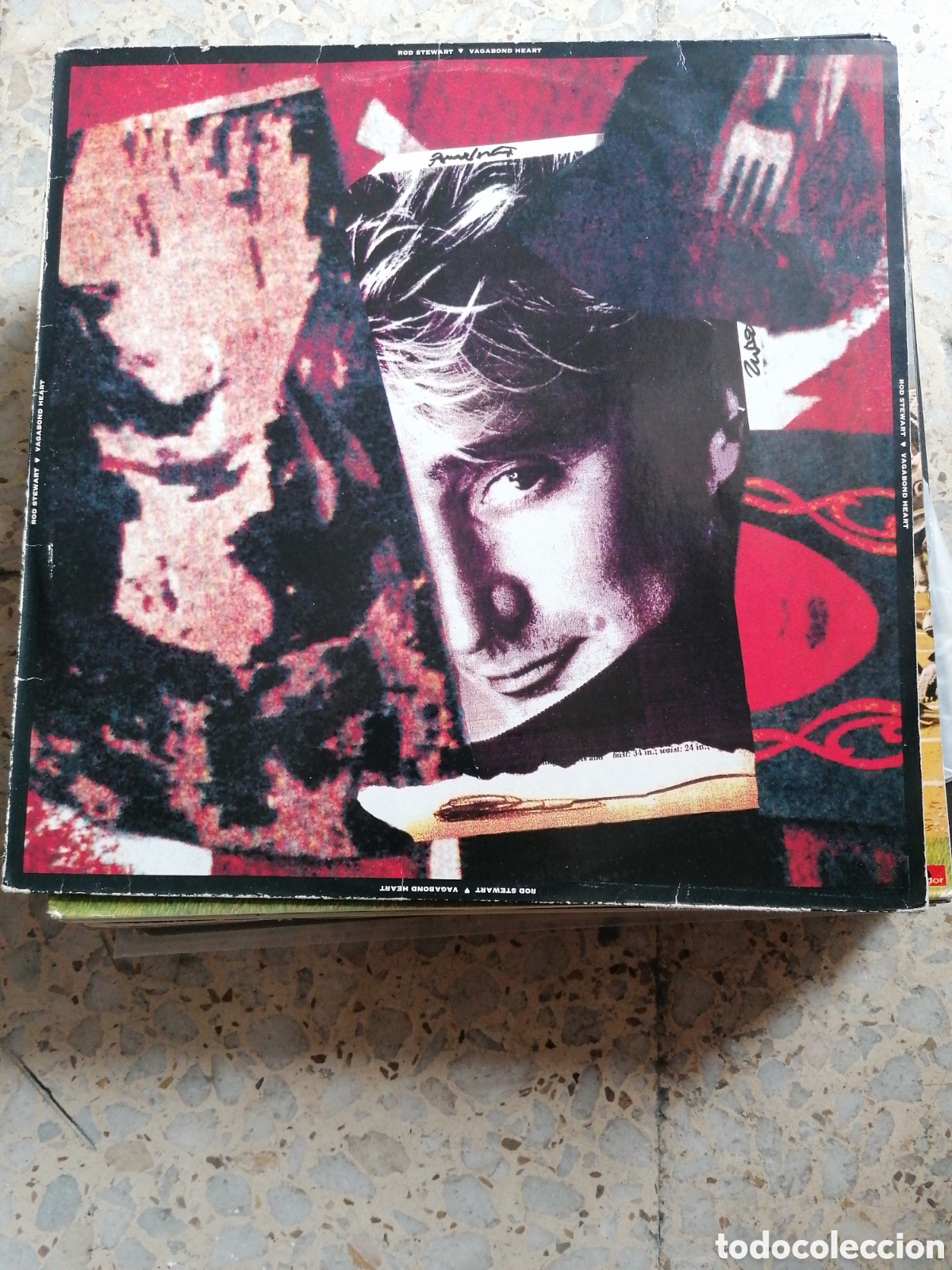 Discos de vinilo: LP ROD STEWART VAGABOND HEART 1989 GERMANY INSERT
