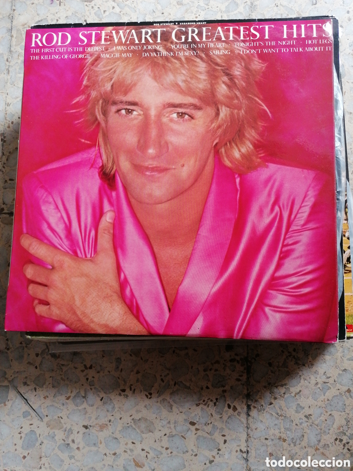 Vinyl-Schallplatten: LP ROD STEWART GREATEST HITS 1979 ESPA&Ntilde;A INSERT