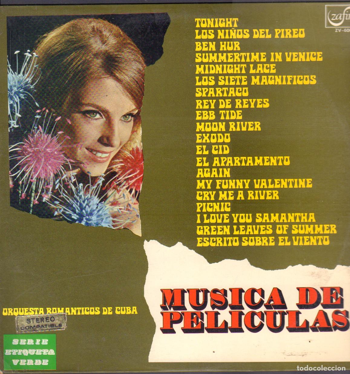 Discos de vinilo: MUSICA DE PELICULAS - TONIGHT, BEN HUR, REY DE REYES, ESPARTACO.../ LP ZAFIRO 1971 RF-26927
