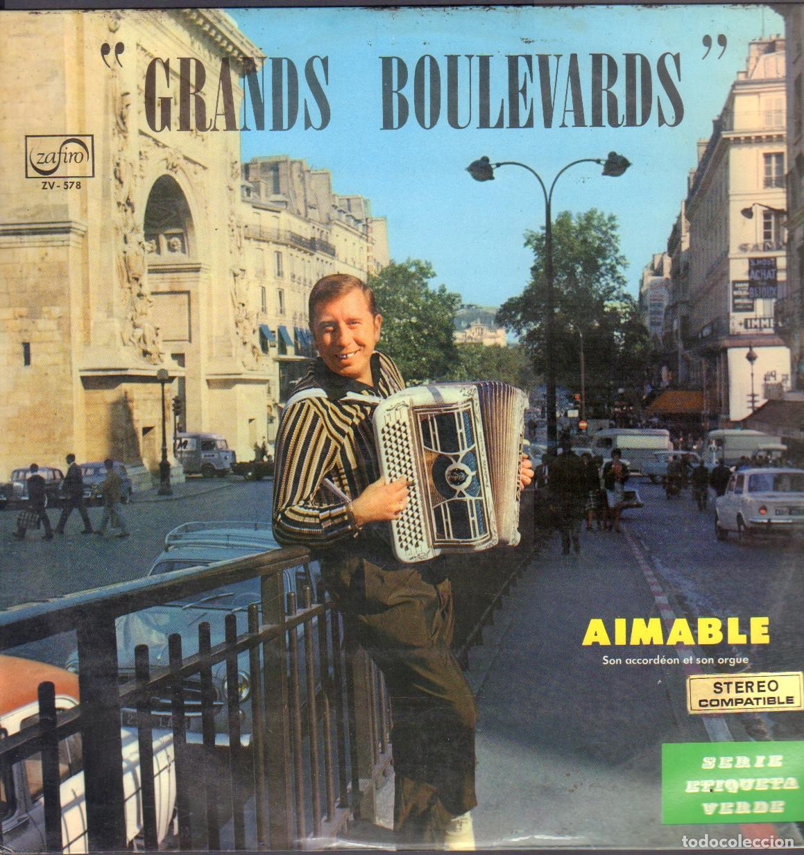 Discos de vinilo: AIMABLE (SON ACCORDEON ET SON ORGUE) - GRANDS BOULEVARDS / LP ZAFIRO 1970 RF-26940
