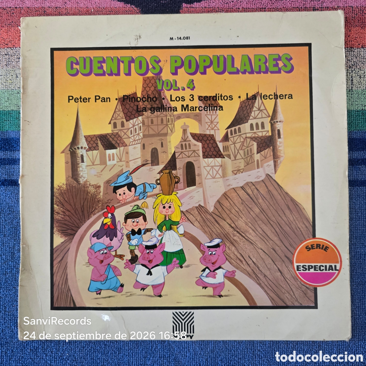 Vinyl-Schallplatten: [LP] CUENTOS POPULARES VOL. 4: PETER PAN - PINOCHO - LOS 3 CERDITOS... (MOVIEPLAY) (1972)