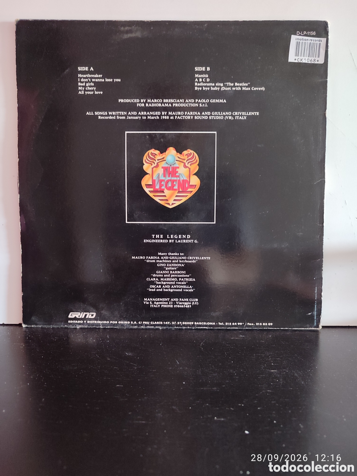 Discos de vinilo: Disco de vinilo CK1068 - Foto 2