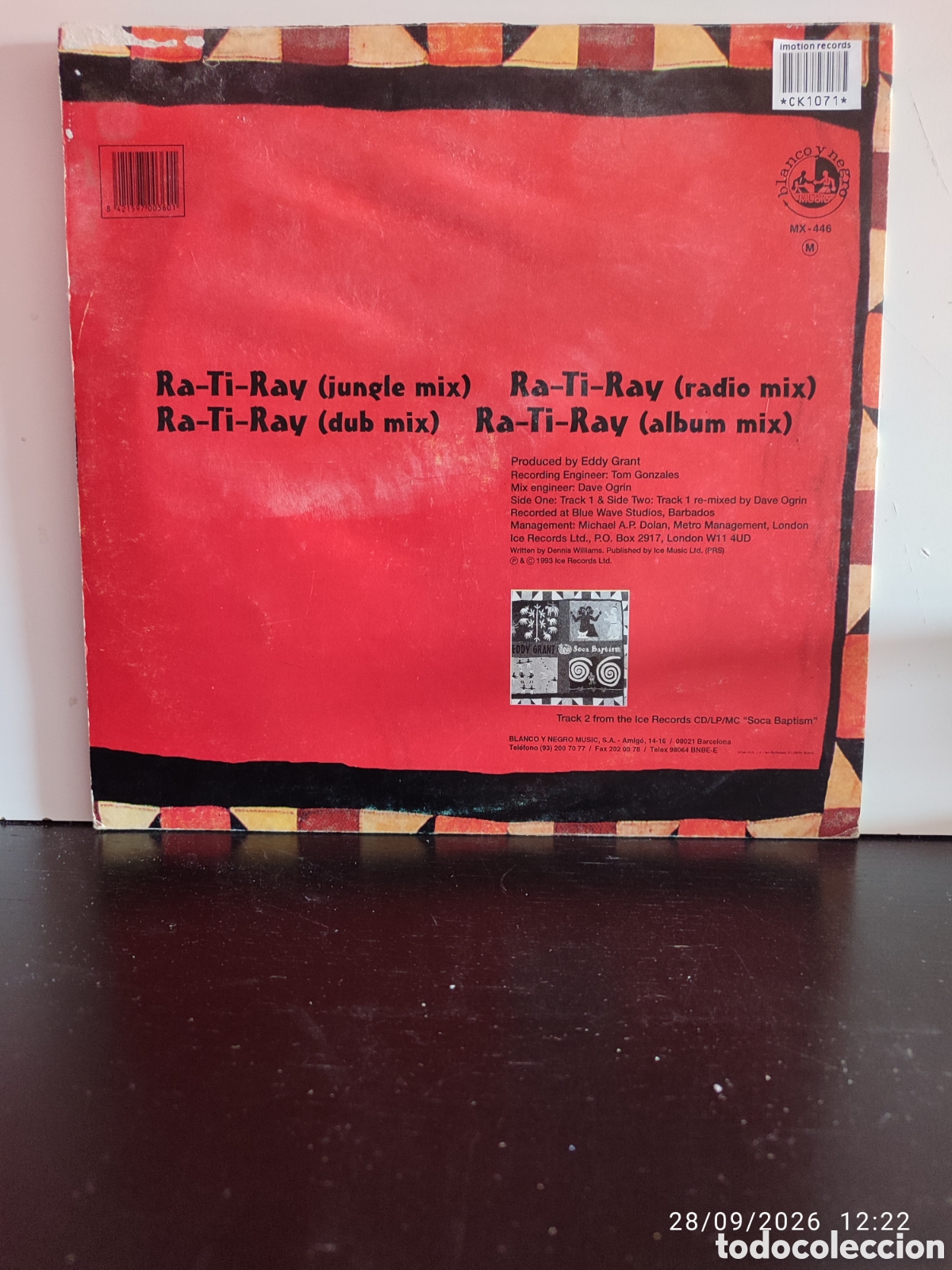 Discos de vinilo: Eddy Grant &ndash; Ra-Ti-Ray - Foto 2
