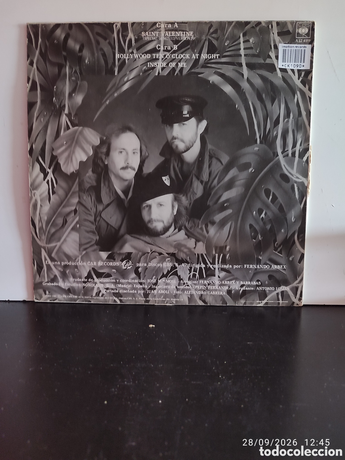 Discos de vinilo: Barrabas &ndash; Saint Valentine (Special Remixed Version) - Foto 2
