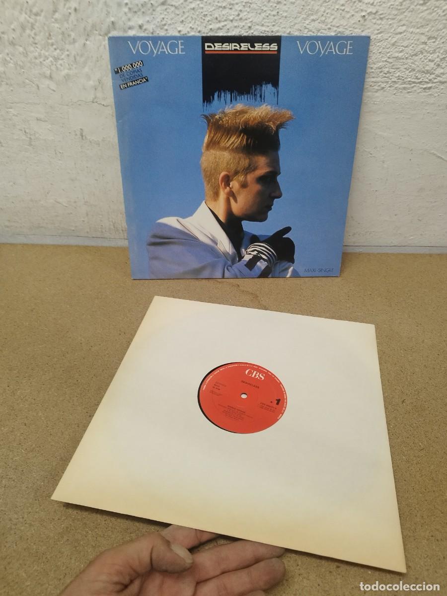 Discos de vinilo: Desireless &ndash; Voyage Voyage (Maxi-Single 12&rdquo; Vinilo, CBS 1986) Edici&oacute;n Espa&ntilde;a. Disco muy buen estado.