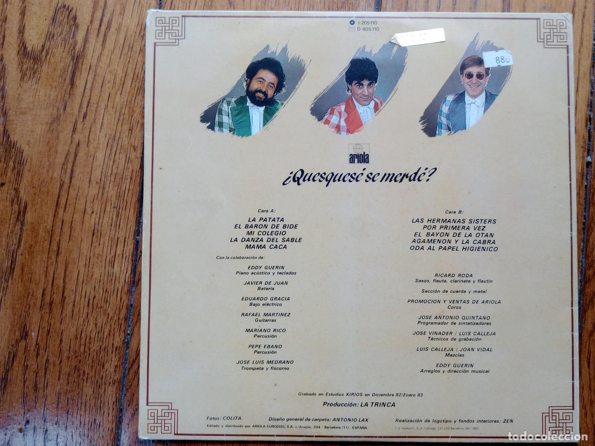 Discos de vinilo: La Trinca - Quesquese se merde? - Foto 3
