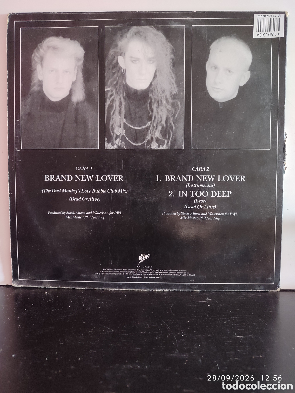 Discos de vinilo: Dead Or Alive &ndash; Brand New Lover - Foto 2