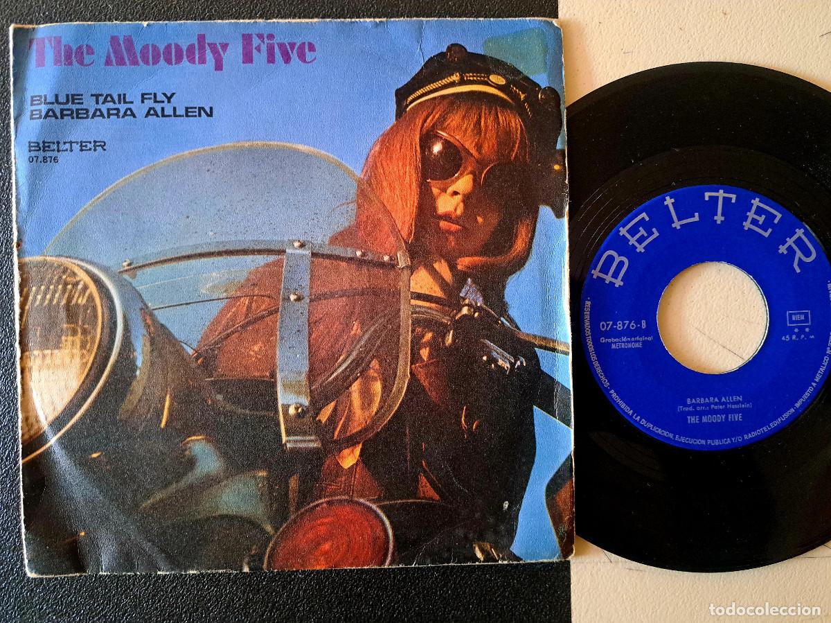 Discos de vinilo: Single The Moody Five &ndash; Blue Tail Fly / Barbara Allen 1971 NM/VG