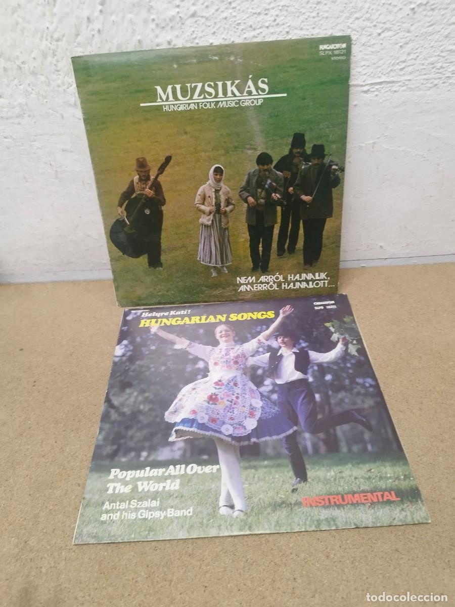 Discos de vinilo: Lote 2 Vinilos LP M&uacute;sica Folcl&oacute;rica H&uacute;ngara y Gitana (Muzsik&aacute;s / Antal Szalai) - A&ntilde;os 80.