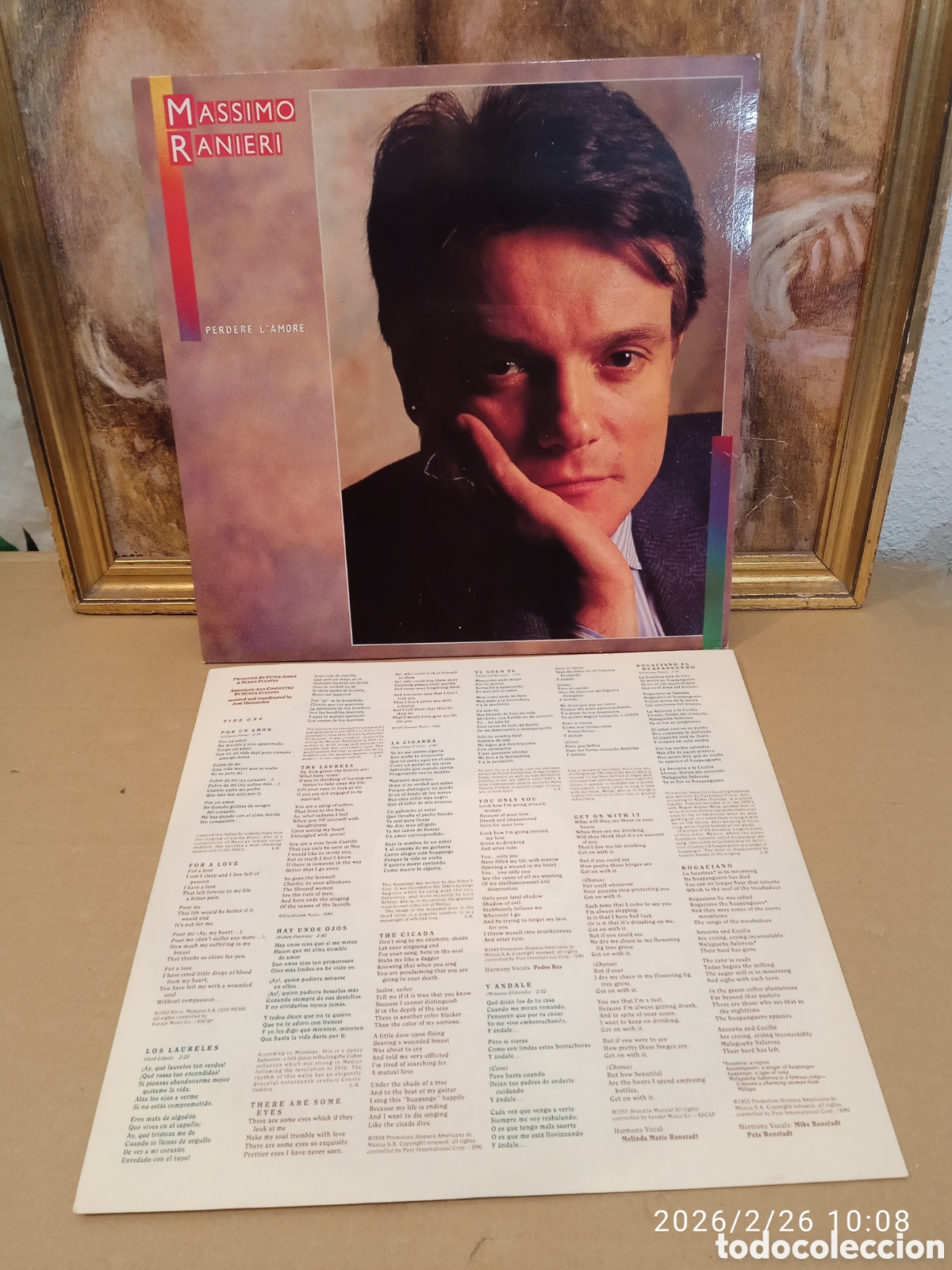 Discos de vinilo: Perdere lamore (M&aacute;ximo Ranieri) - Foto 2