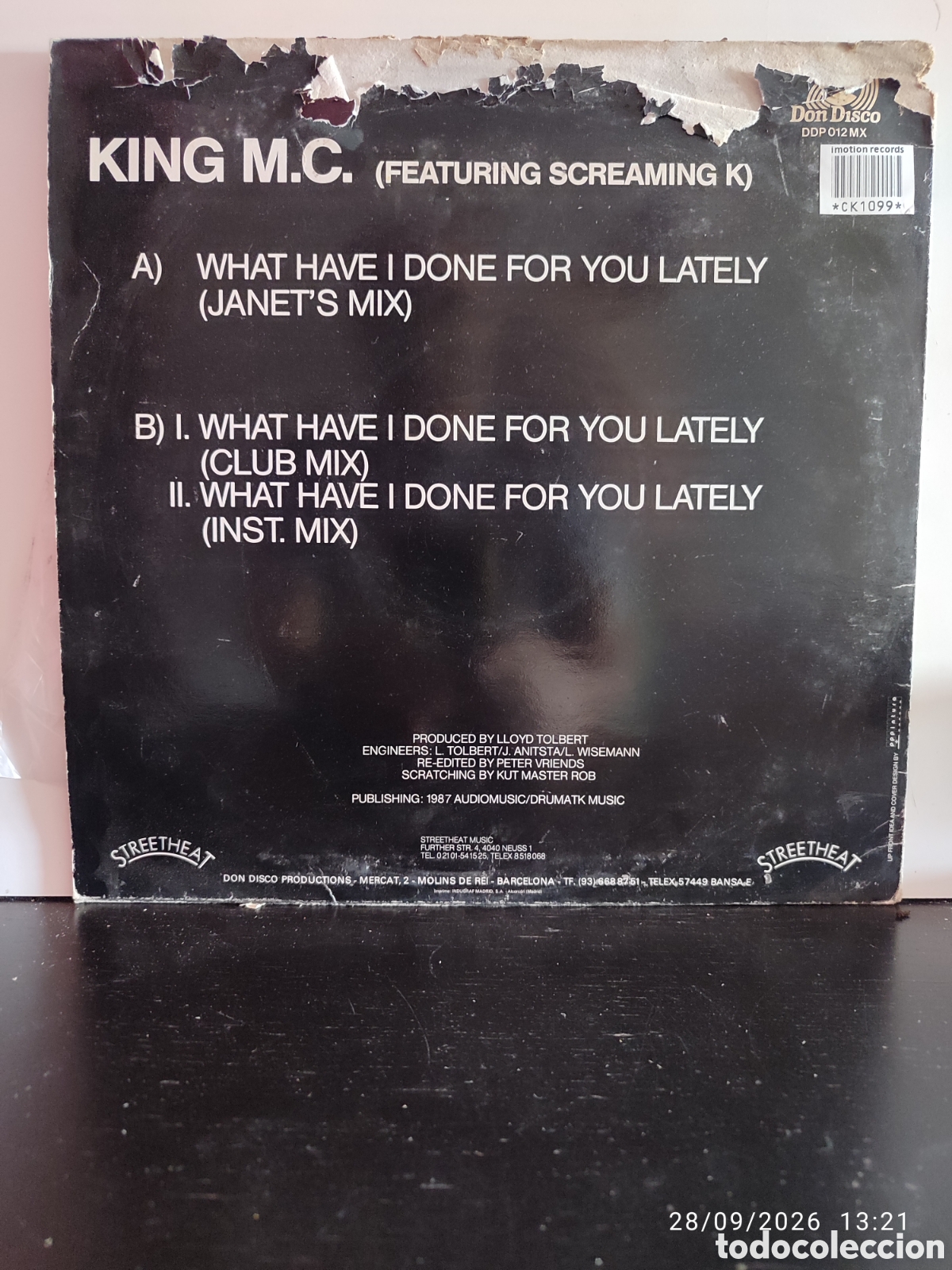 Discos de vinilo: King M.C. &ndash; What Have I Done For You Lately - Foto 2