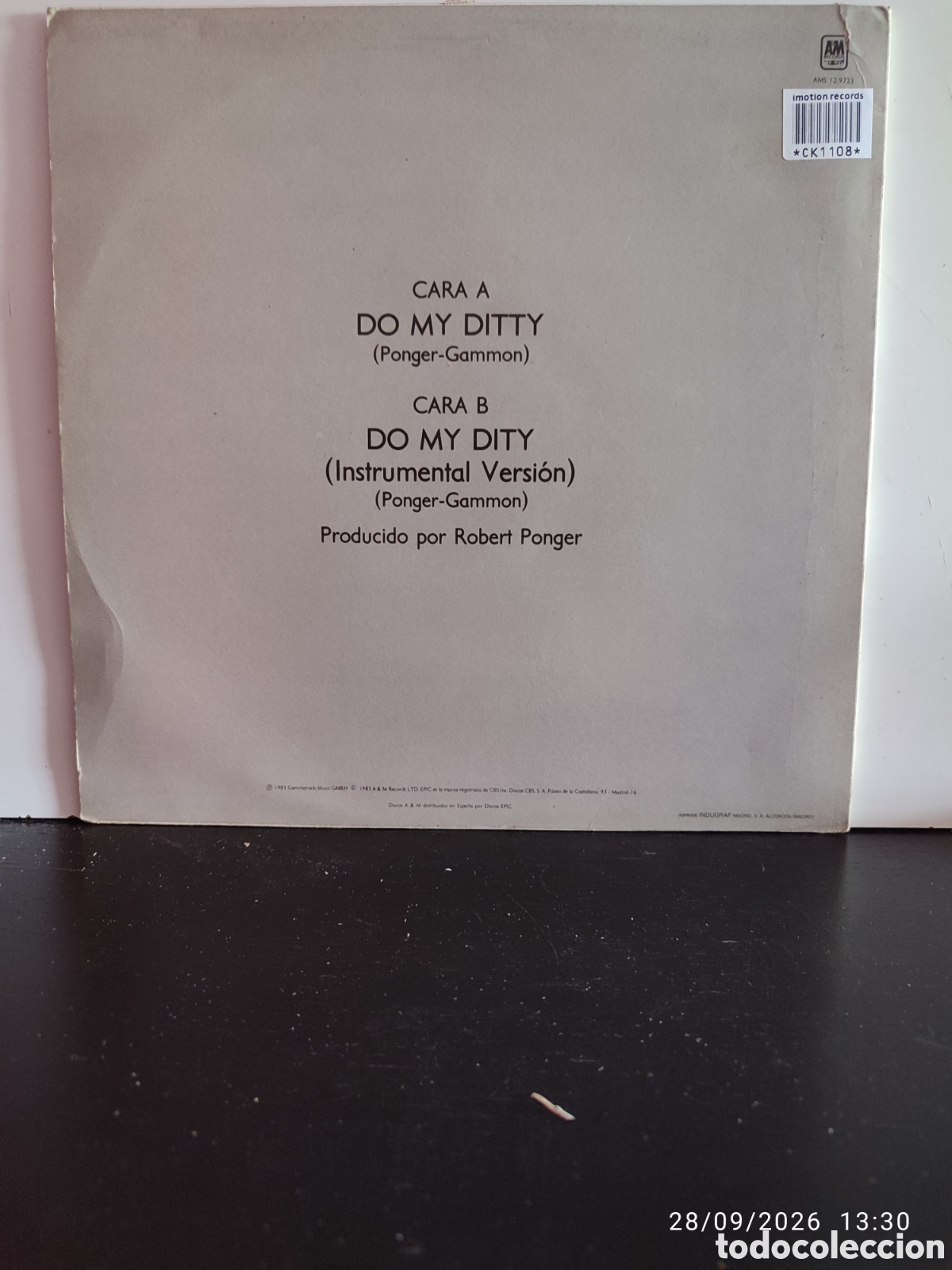 Discos de vinilo: Patrick Gammon &ndash; Do My Ditty - Foto 2