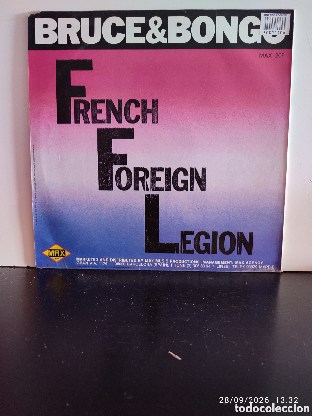 Discos de vinilo: Bruce & Bongo &ndash; French Foreign Legion - Foto 2