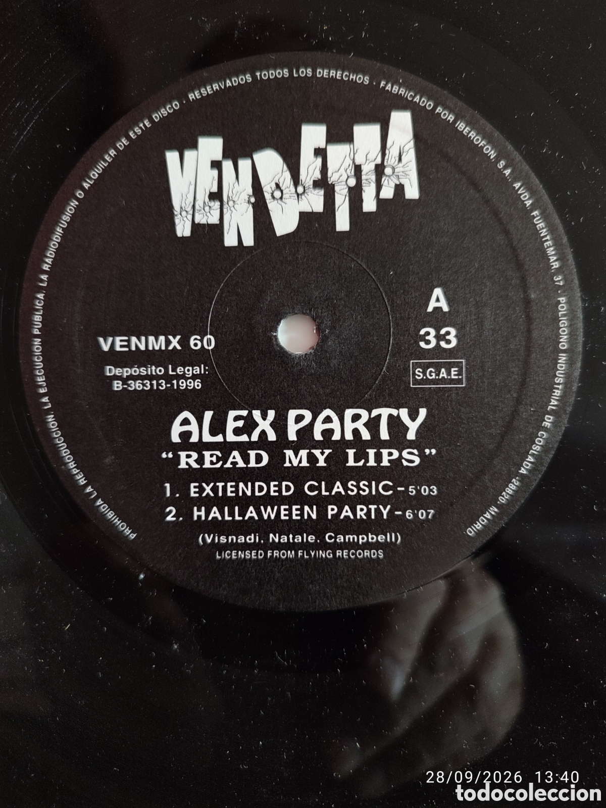 Discos de vinilo: Alex Party &ndash; Read My Lips - Foto 1
