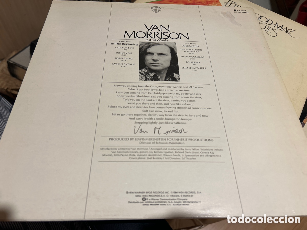 Discos de vinilo: Van Morrison: Astral Weeks. Lp vinilo - Foto 2