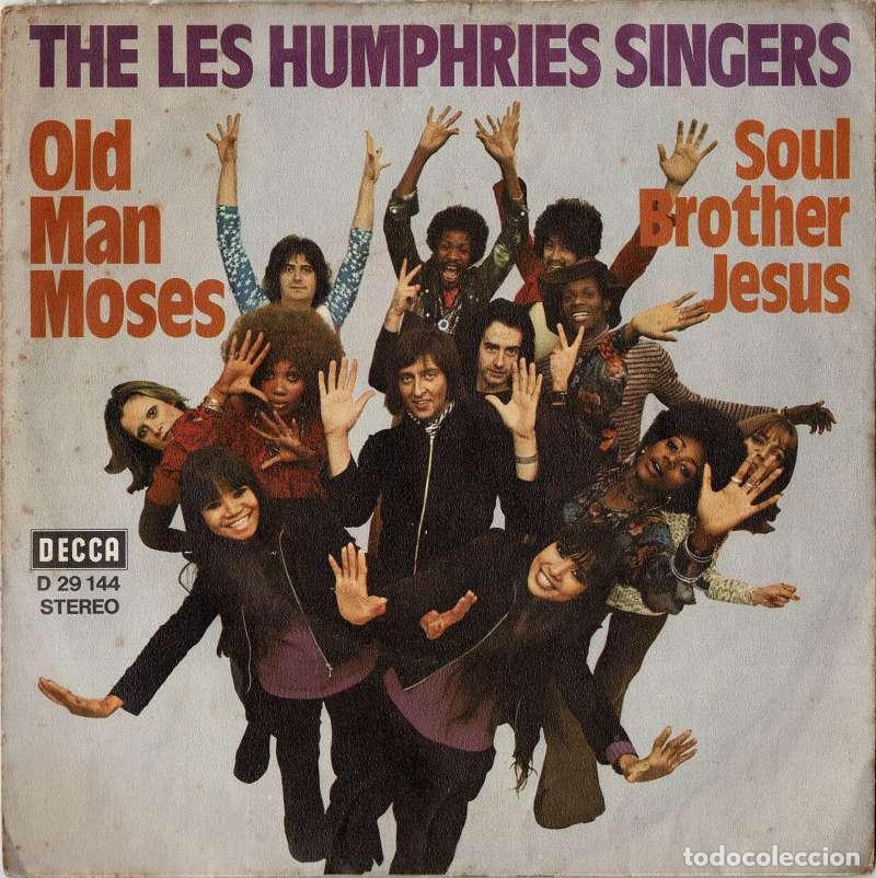 Discos de vinilo: Old Man Moses. Soul Brother Jesus. Single - The Les Humphries Singers