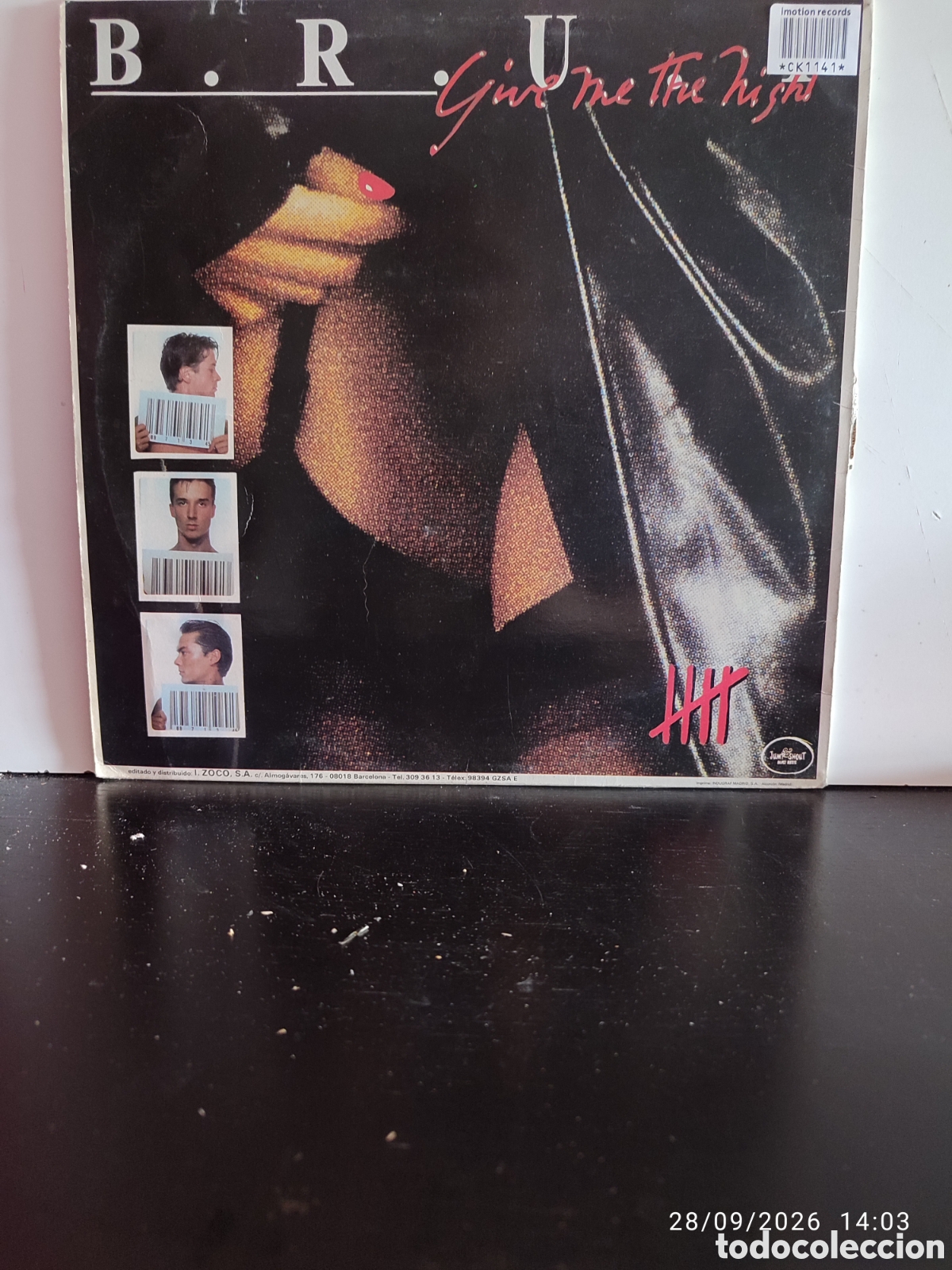 Discos de vinilo: B.R.U.T. &ndash; Give Me The Night - Foto 2
