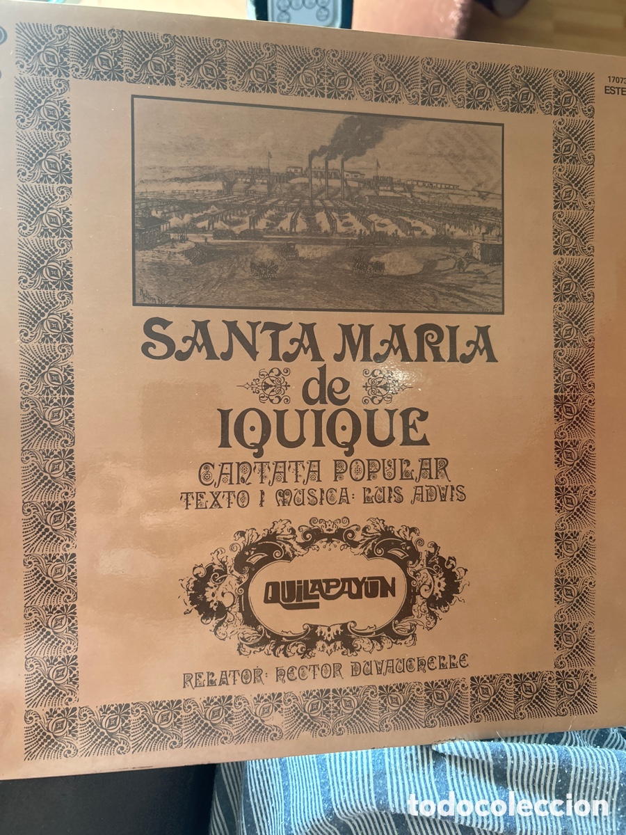 Discos de vinilo: Santa maria de Iquique. Cantata popular texto y m&uacute;sica por Luis Advis. Lp vinilo