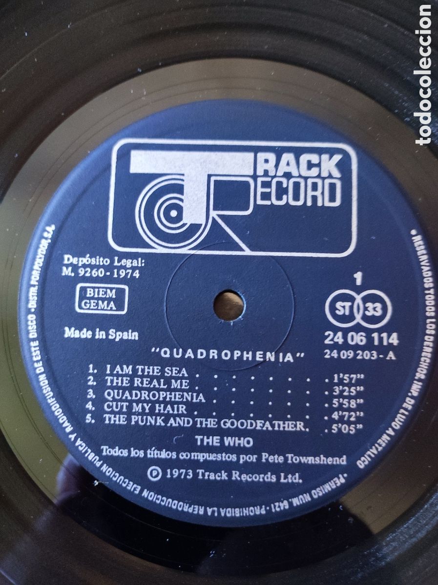 Discos de vinilo: THE WHO - QUADROPHENIA - Foto 6