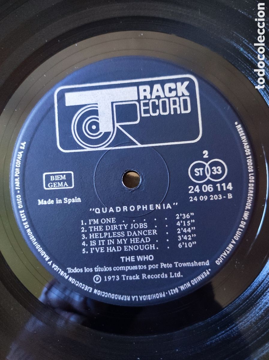 Discos de vinilo: THE WHO - QUADROPHENIA - Foto 7