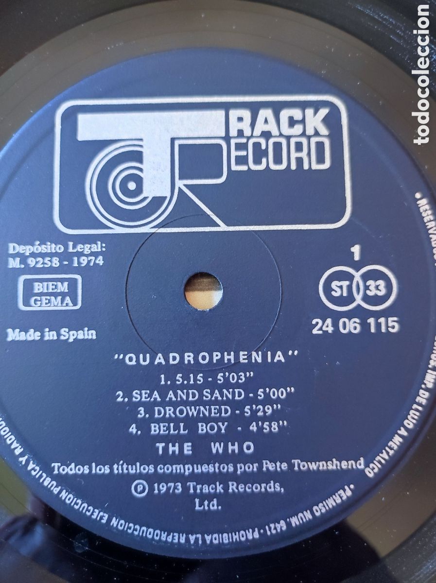 Discos de vinilo: THE WHO - QUADROPHENIA - Foto 8