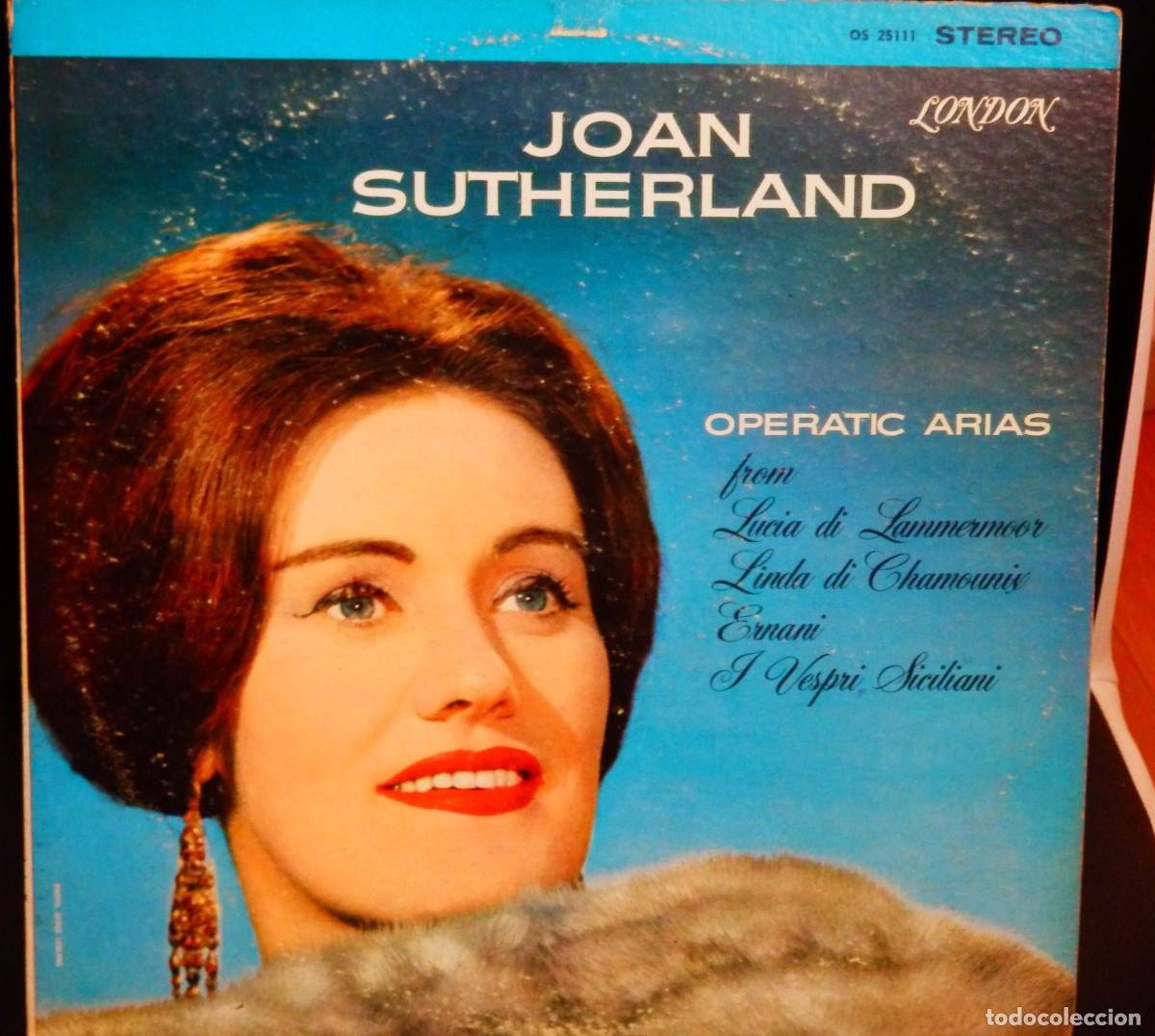Discos de vinilo: Joan Sutherland * LP Vinilo Operatic Arias * London Records OS.25111 * Primera edici&oacute;n USA 1959