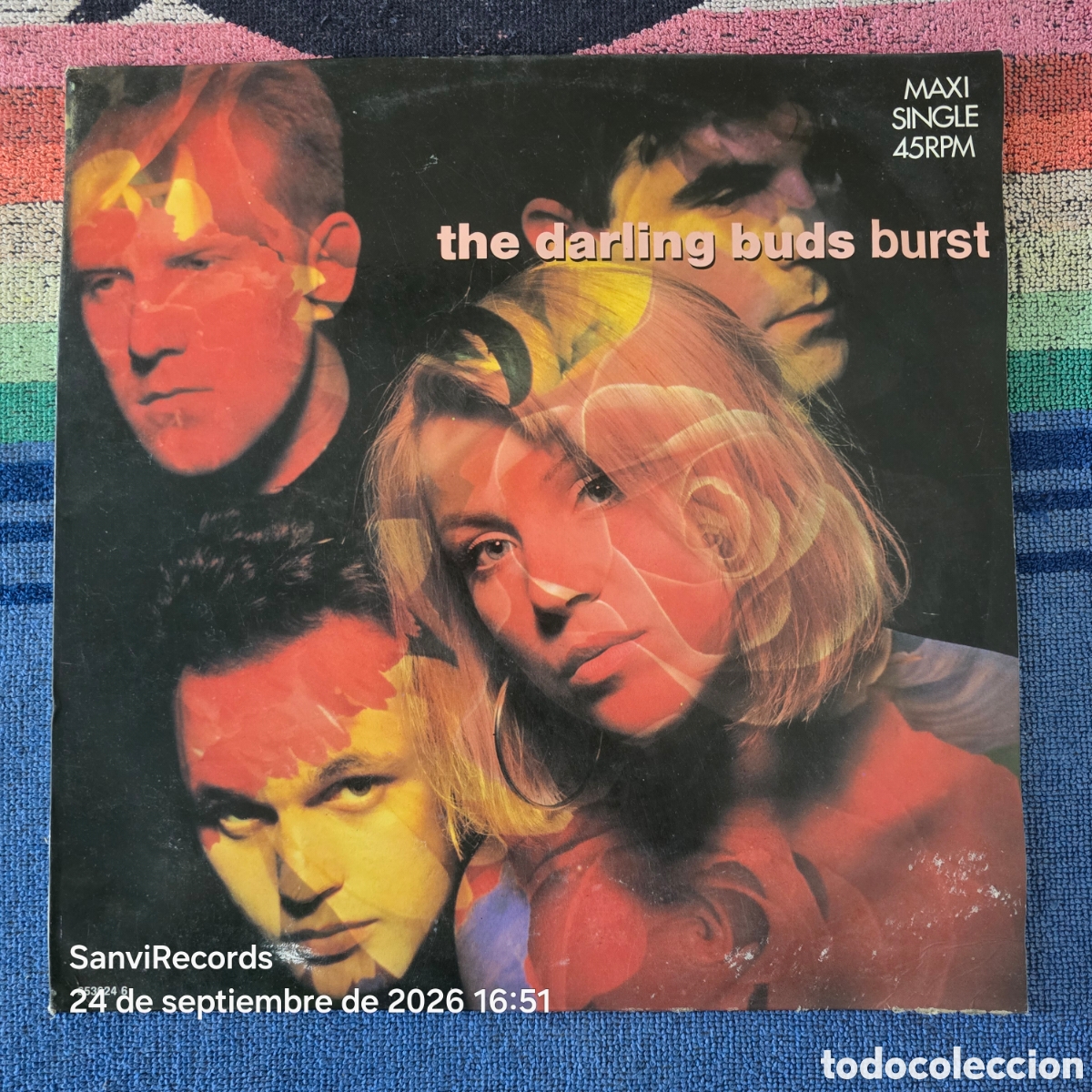 Discos de vinilo: [MAXI SINGLE] THE DARLING BUDS: BURST (EPIC) (1988) - Foto 1