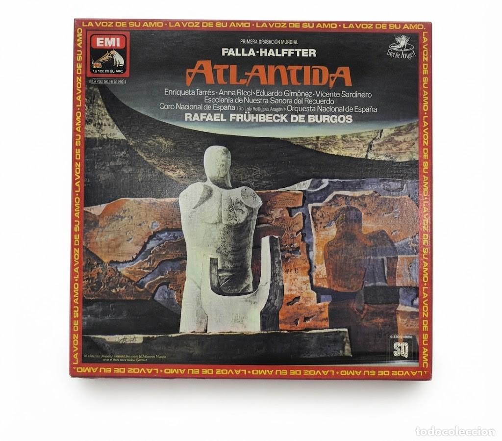 Discos de vinilo: MANUEL DE FALLA / ERNESTO HALFFTER - ATLANTIDA - CAJA VINILOS LP CUADRAFONICO - LA VOZ DE SU AMO 197