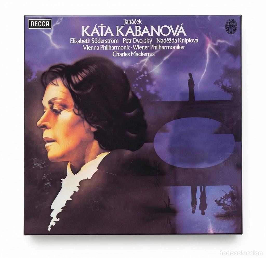 Discos de vinilo: LEOS JANACEK KATA KABANOVA - SODERSTROM MACKERRAS - CAJA VINILOS LP DECCA 1982