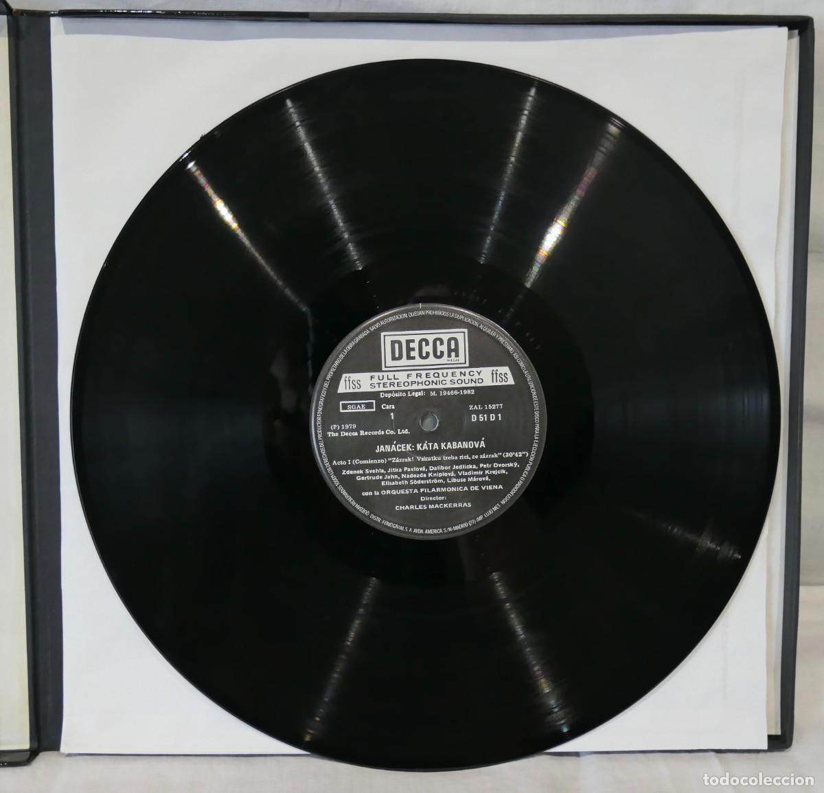 Discos de vinilo: LEOS JANACEK KATA KABANOVA - SODERSTROM MACKERRAS - CAJA VINILOS LP DECCA 1982 - Foto 3