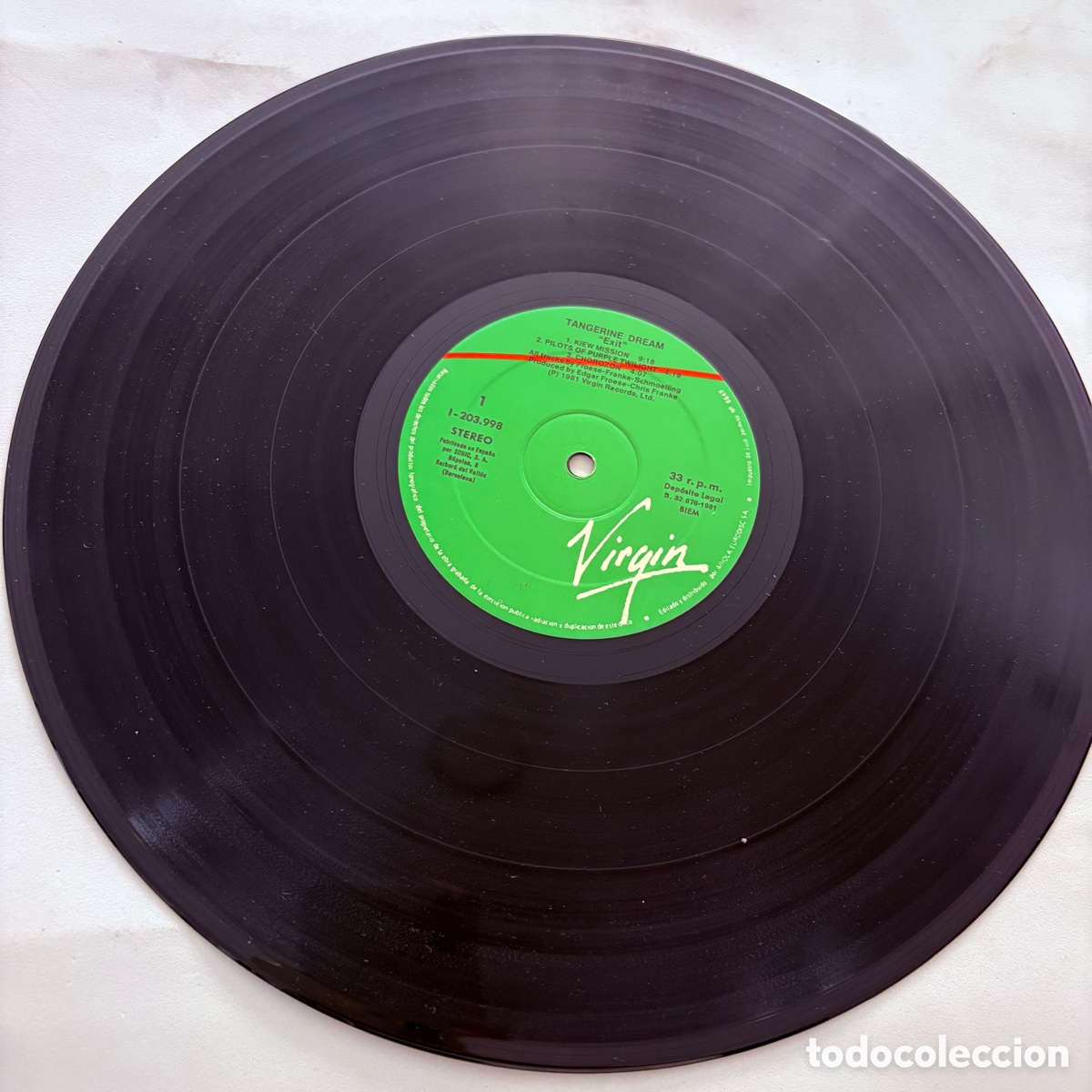 Discos de vinilo: lp Tangerine Dream &ndash; Exit edicion espa&ntilde;ola de 1981 - Foto 4