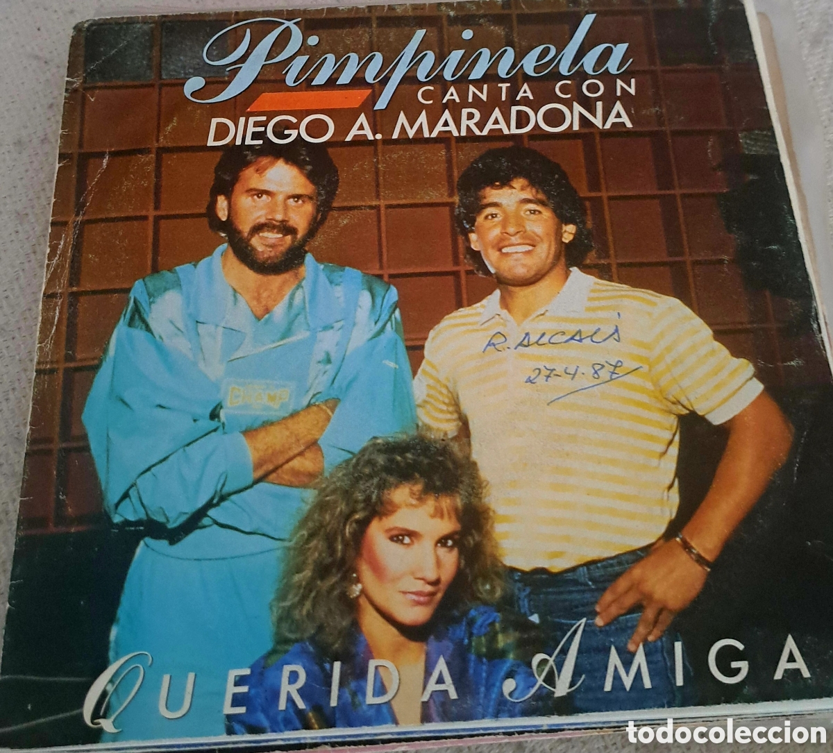 Discos de vinilo: Pimpinela canta con A Maradona - Foto 1