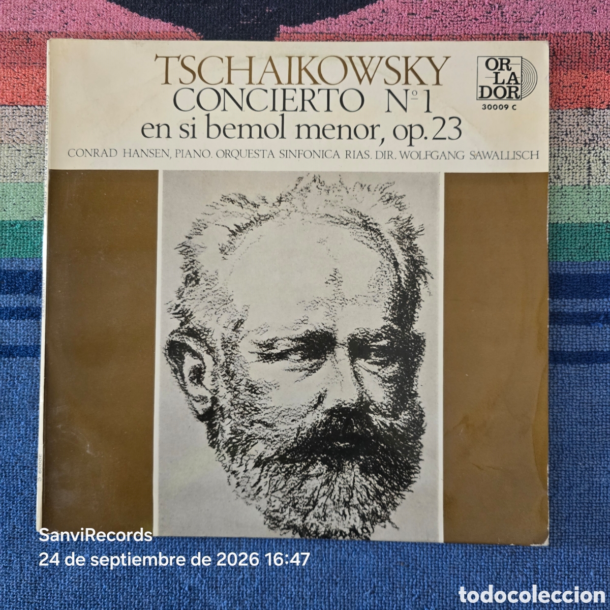 Discos de vinilo: [LP] TCHAIKOWSKY, ORQUESTA SINF&Oacute;NICA RIAS: CONCIERTO N&deg; 1 EN SI BEMOL MENOR, OP. 23 (ORLADOR)