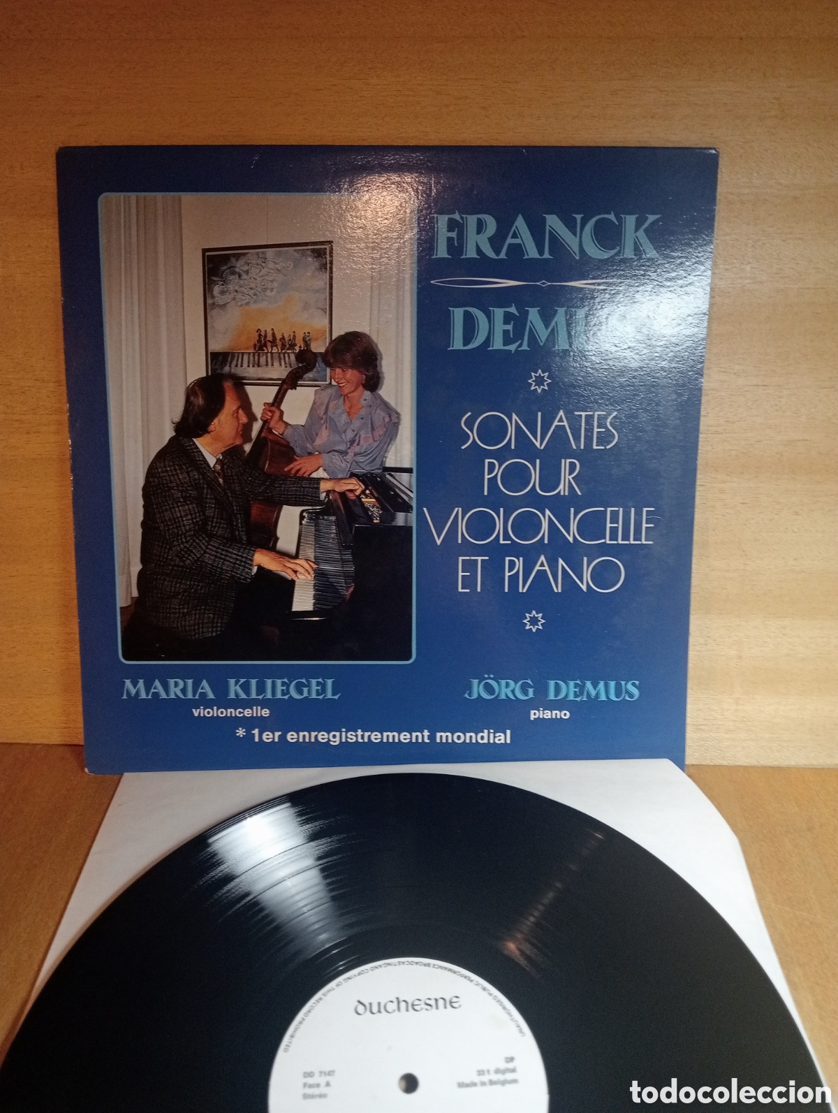 Discos de vinilo: Cesar Frank. J. Demus. Cello. Mar&iacute;a Kliegel.