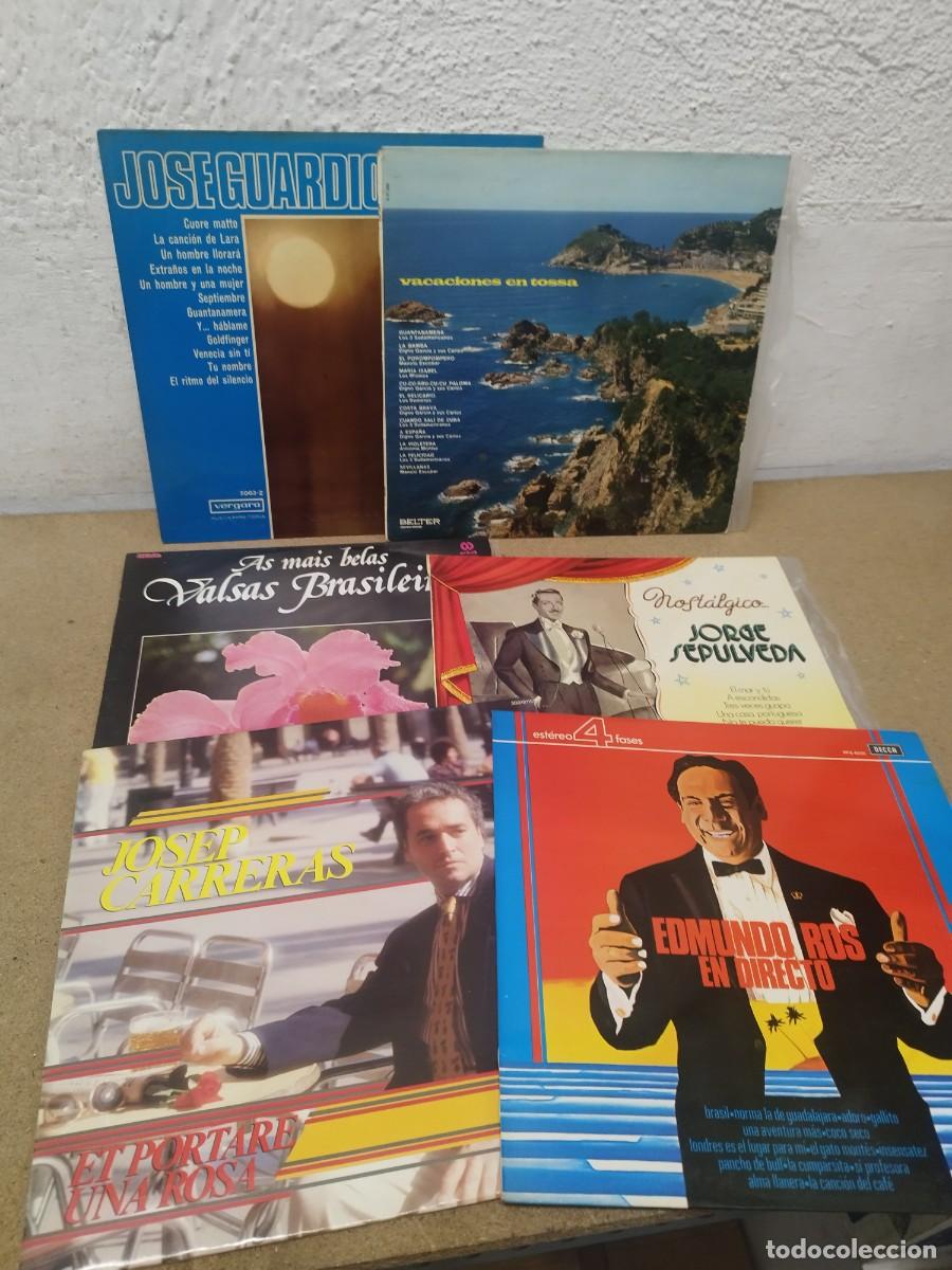 Discos de vinilo: Lote de 6 Discos de Vinilo LP: M&uacute;sica Mel&oacute;dica, Copla y Canci&oacute;n Ligera (Guardiola, Sep&uacute;lveda.