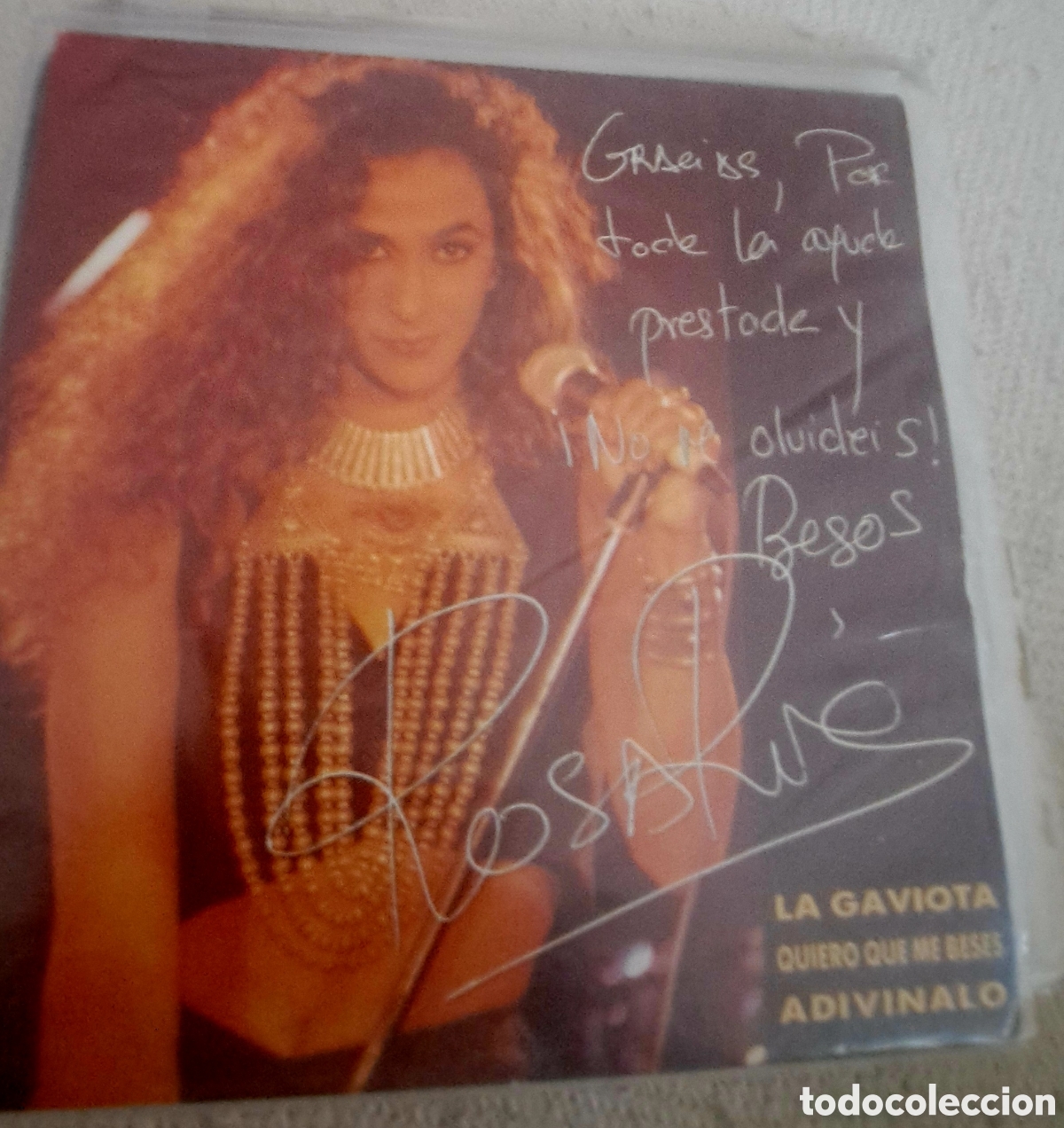 Discos de vinilo: Rosario Flores single firmafo