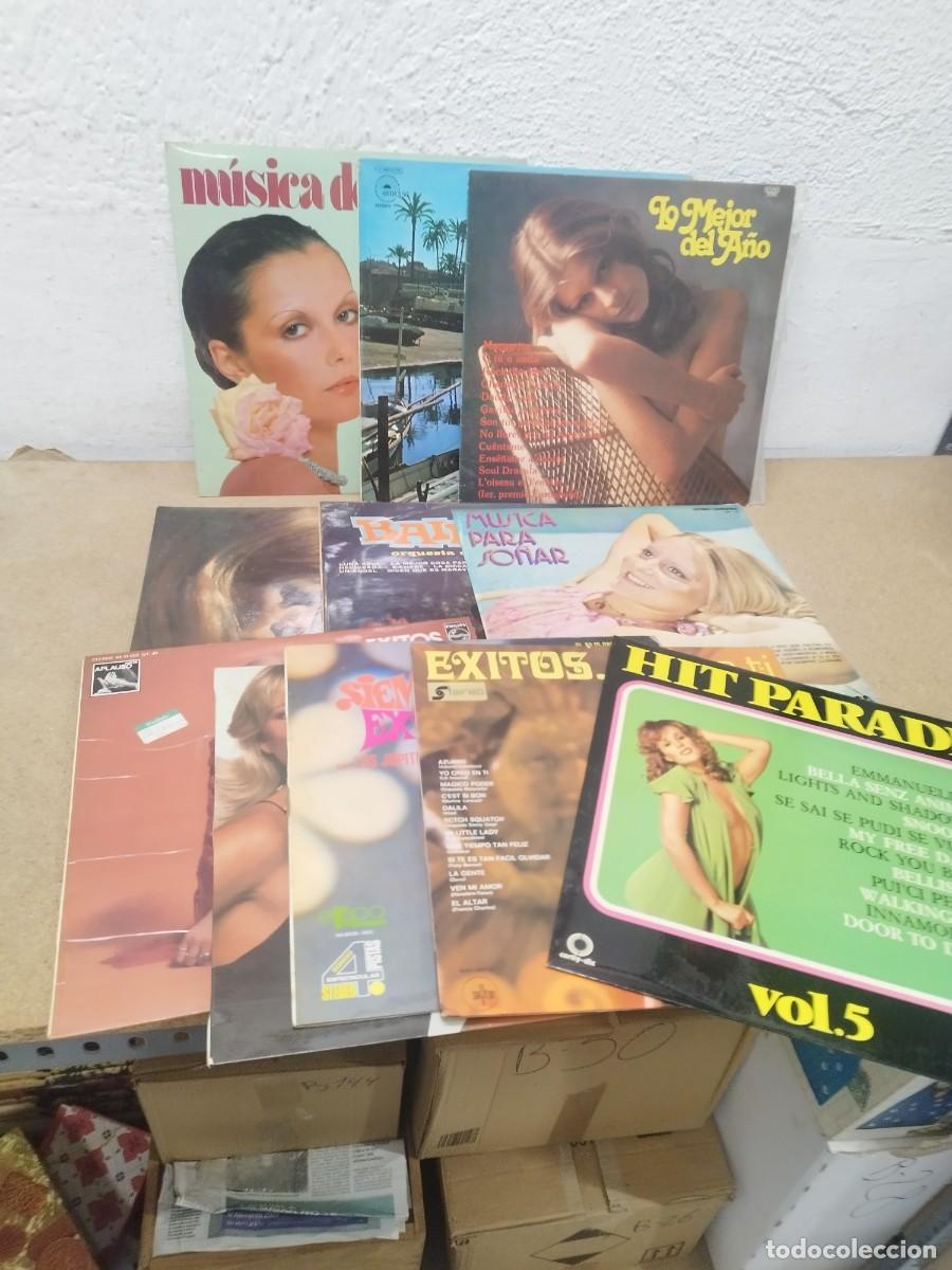 Discos de vinilo: Lote de 11 Discos de Vinilo LP - Recopilatorios de &Eacute;xitos A&ntilde;os 70s y M&uacute;sica Espa&ntilde;ola, Hit Parade.