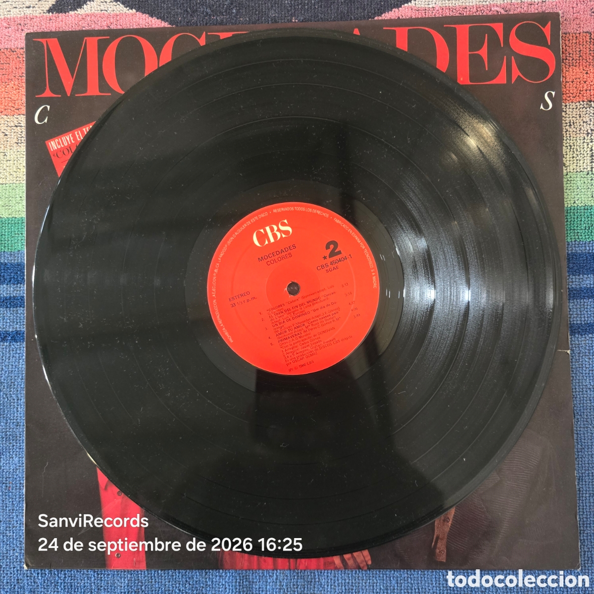 Discos de vinilo: [LP] MOCEDADES: COLORES (CBS) (1986) - Foto 3