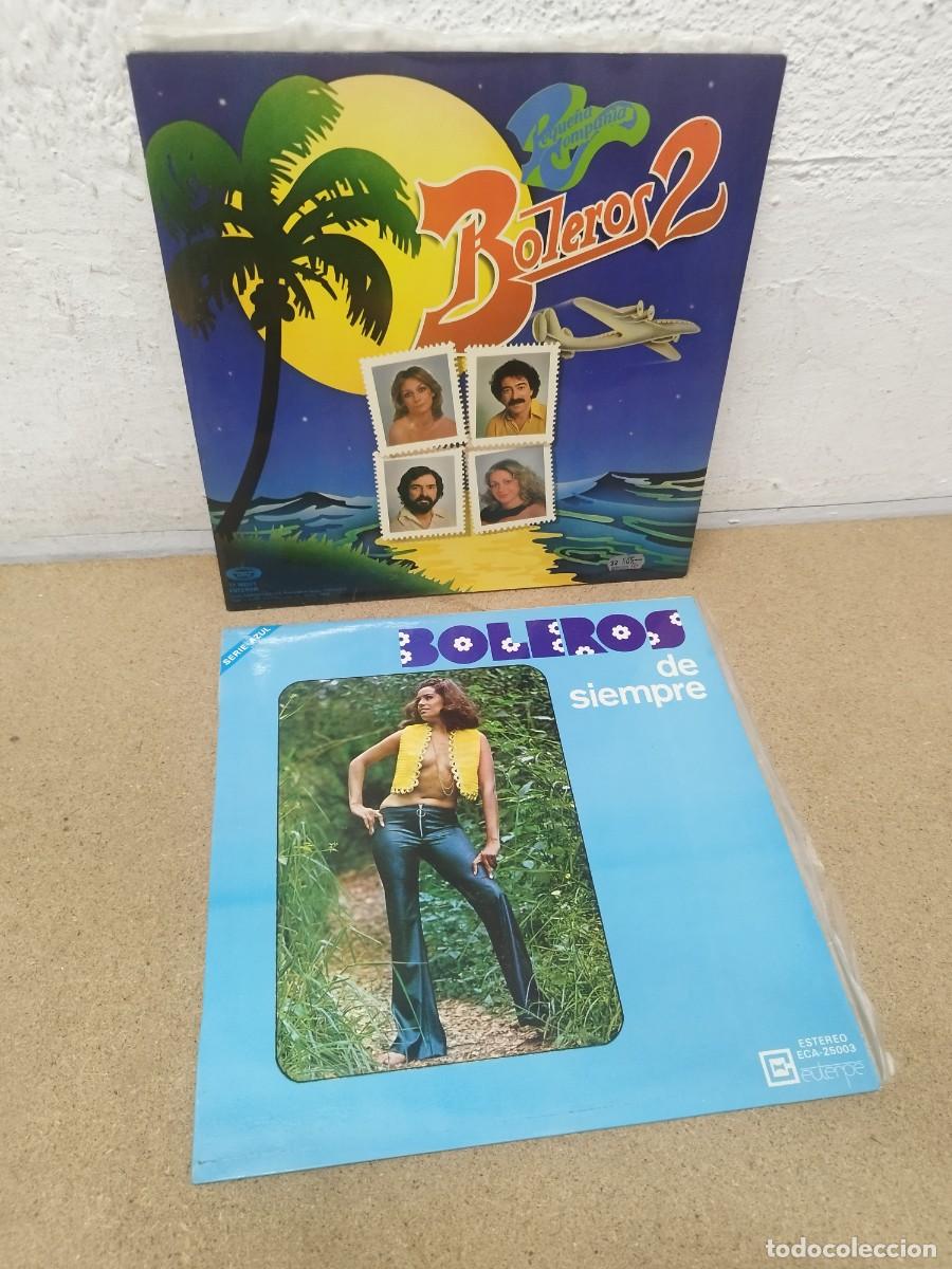 Discos de vinilo: Lote 2 Vinilos LP - Boleros (Peque&ntilde;a Compa&ntilde;&iacute;a: Boleros 2 + Boleros De Siempre.