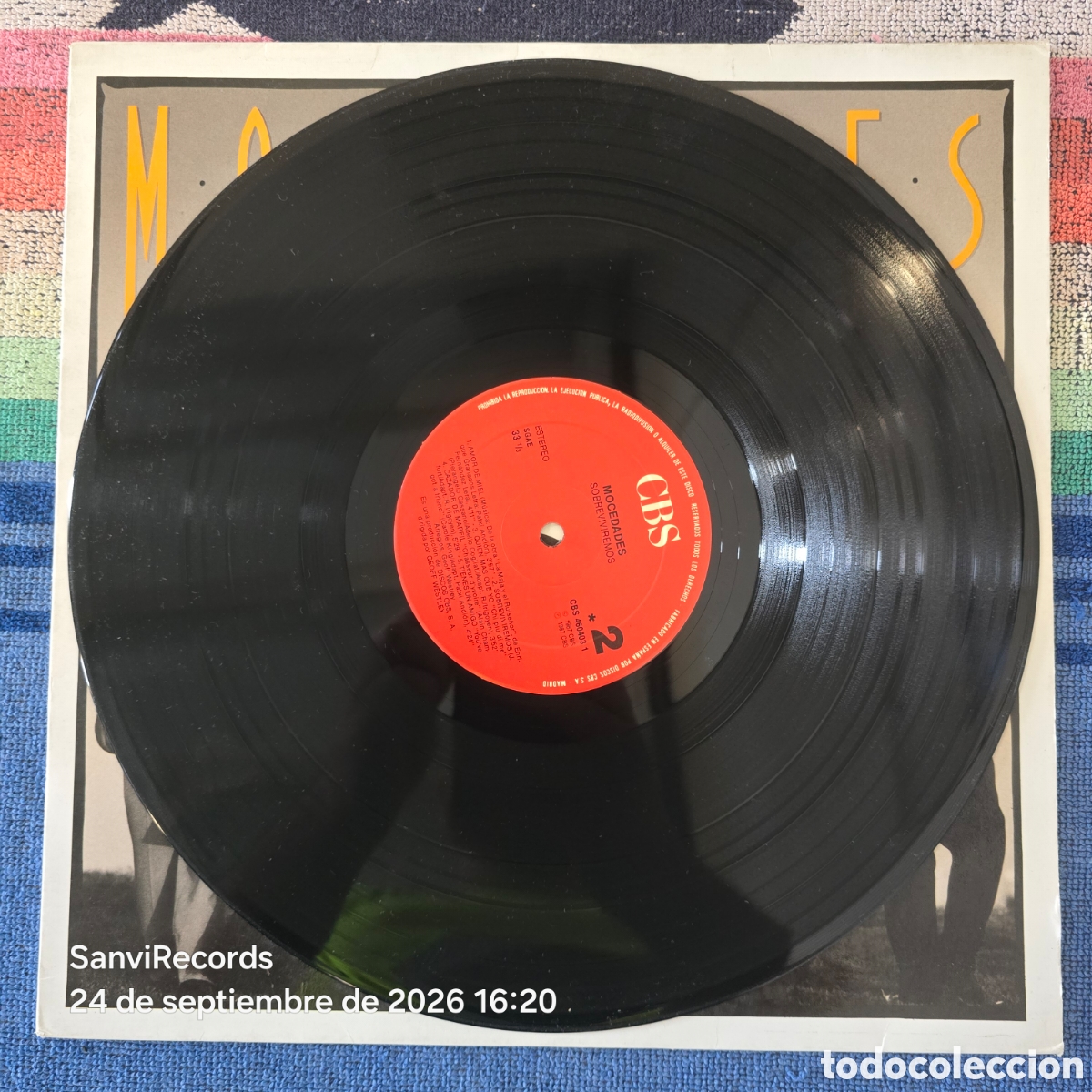 Discos de vinilo: [LP] MOCEDADES: SOBREVIVIREMOS (CBS) (1987) - Foto 3