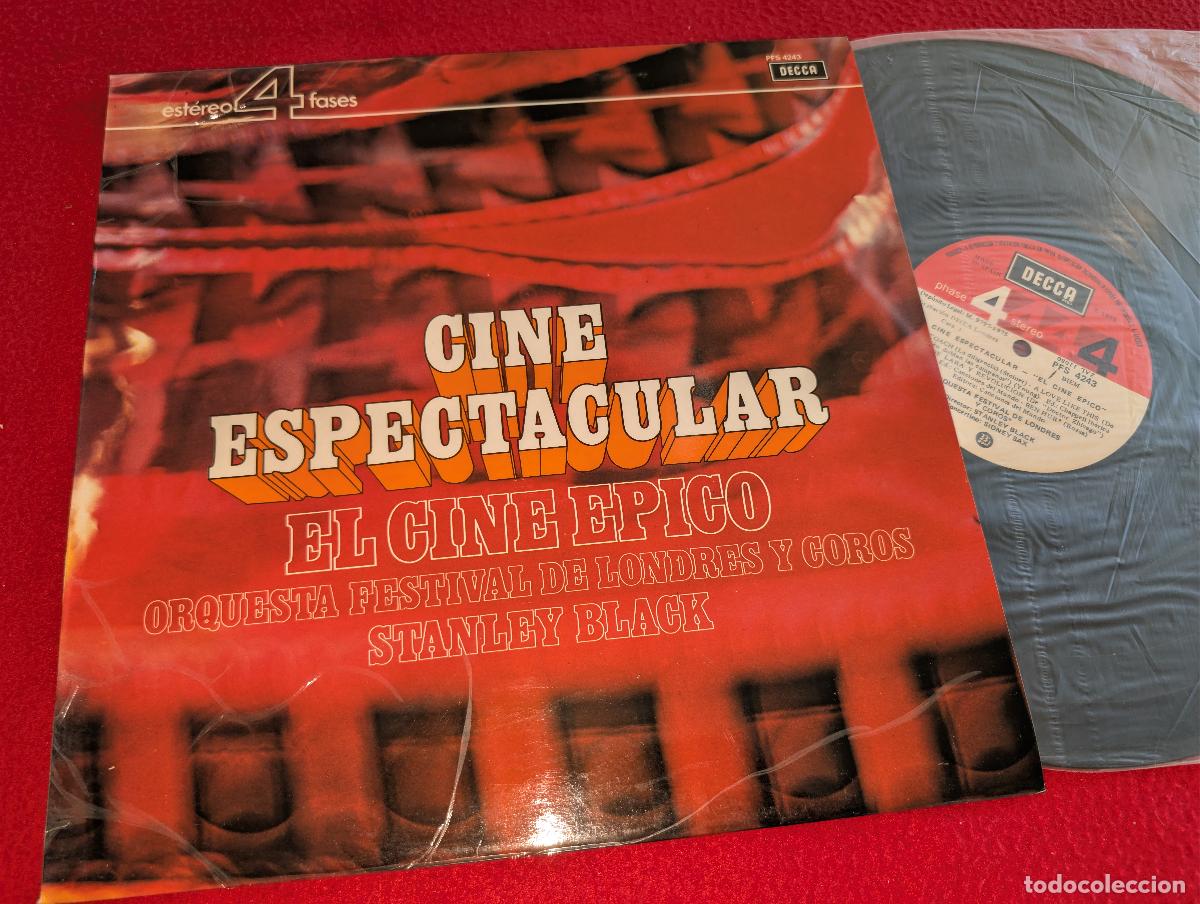 Discos de vinilo: ORQ. FESTIVAL LONDRES COROS dir Stanley Black CINE ESPECTACULAR BSO OST LP 1975 Decca phase 4 SPAIN