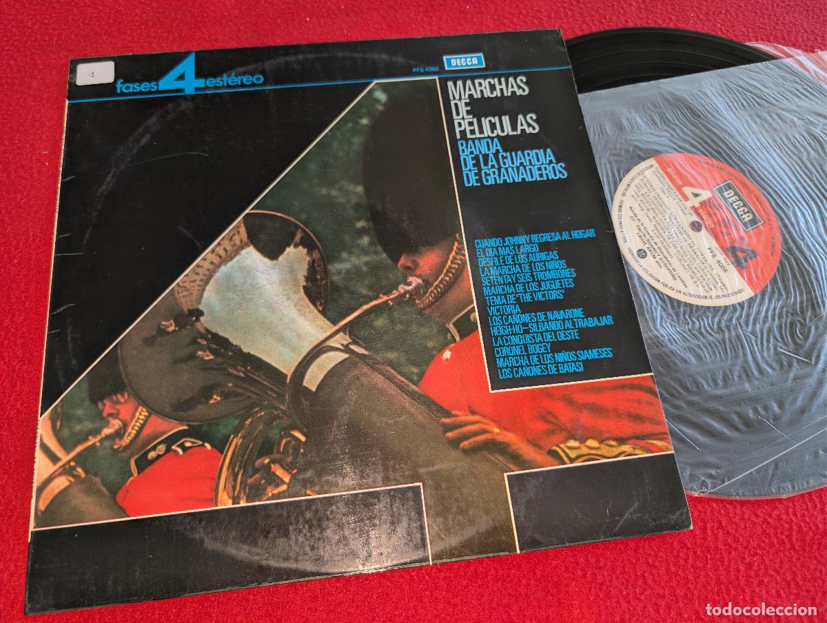 Discos de vinilo: ORQ. BANDA GRANADEROS LONDRES dir Rodney Bashford MARCHAS PELICULAS BSO OST LP 1972 SPAIN PHASE4 DEC