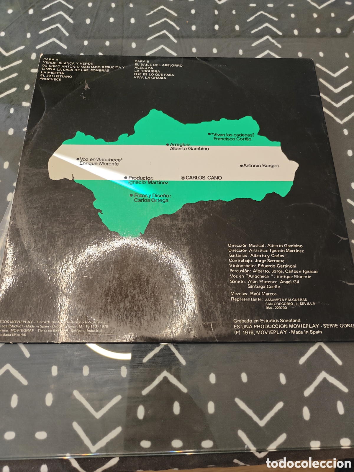 Discos de vinilo: Carlos Cano &ndash; A duras penas | Disco de vinilo LP - Foto 2