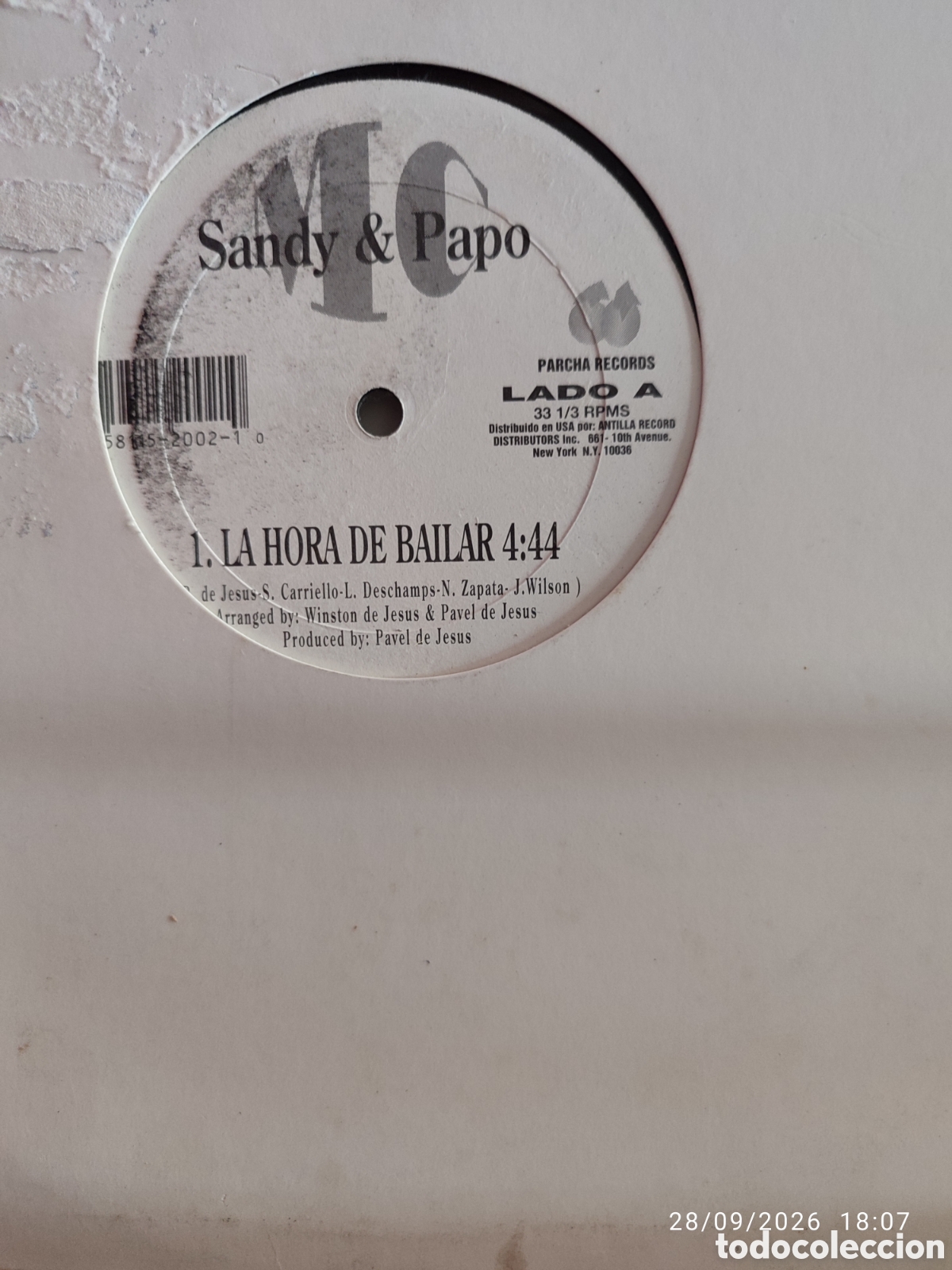 Discos de vinilo: Sandy & Papo MC &ndash; La Hora De Bailar - Foto 2