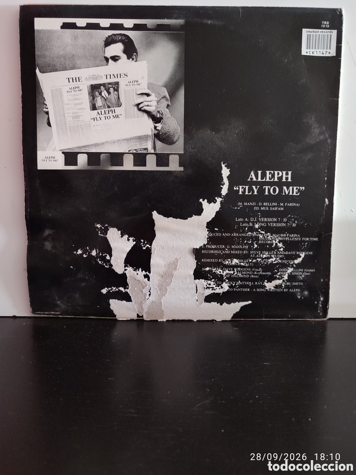 Discos de vinilo: Aleph &ndash; Fly To Me VINILO - Foto 2