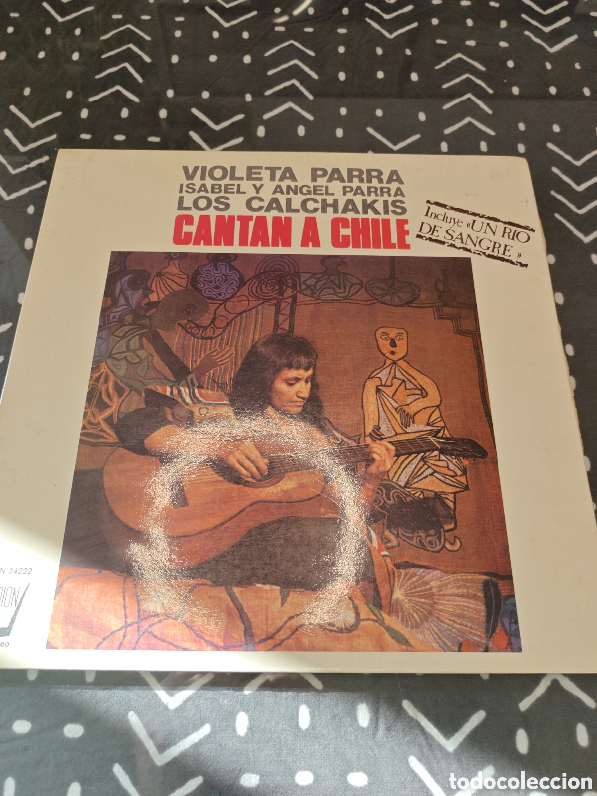Discos de vinilo: Violeta Parra, Isabel y &Aacute;ngel Parra y Los Calchakis &ndash; Cantan a Chile | Vinilo LP Espa&ntilde;a 1974