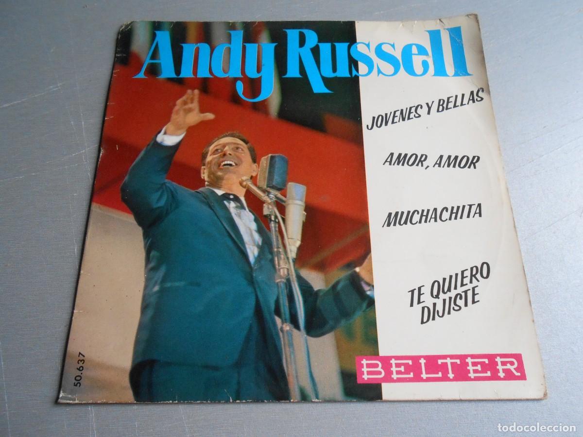 Discos de vinilo: ANDY RUSSELL, EP, JOVENES Y BELLAS + 3, A&Ntilde;O 1962, BELTER 50.637